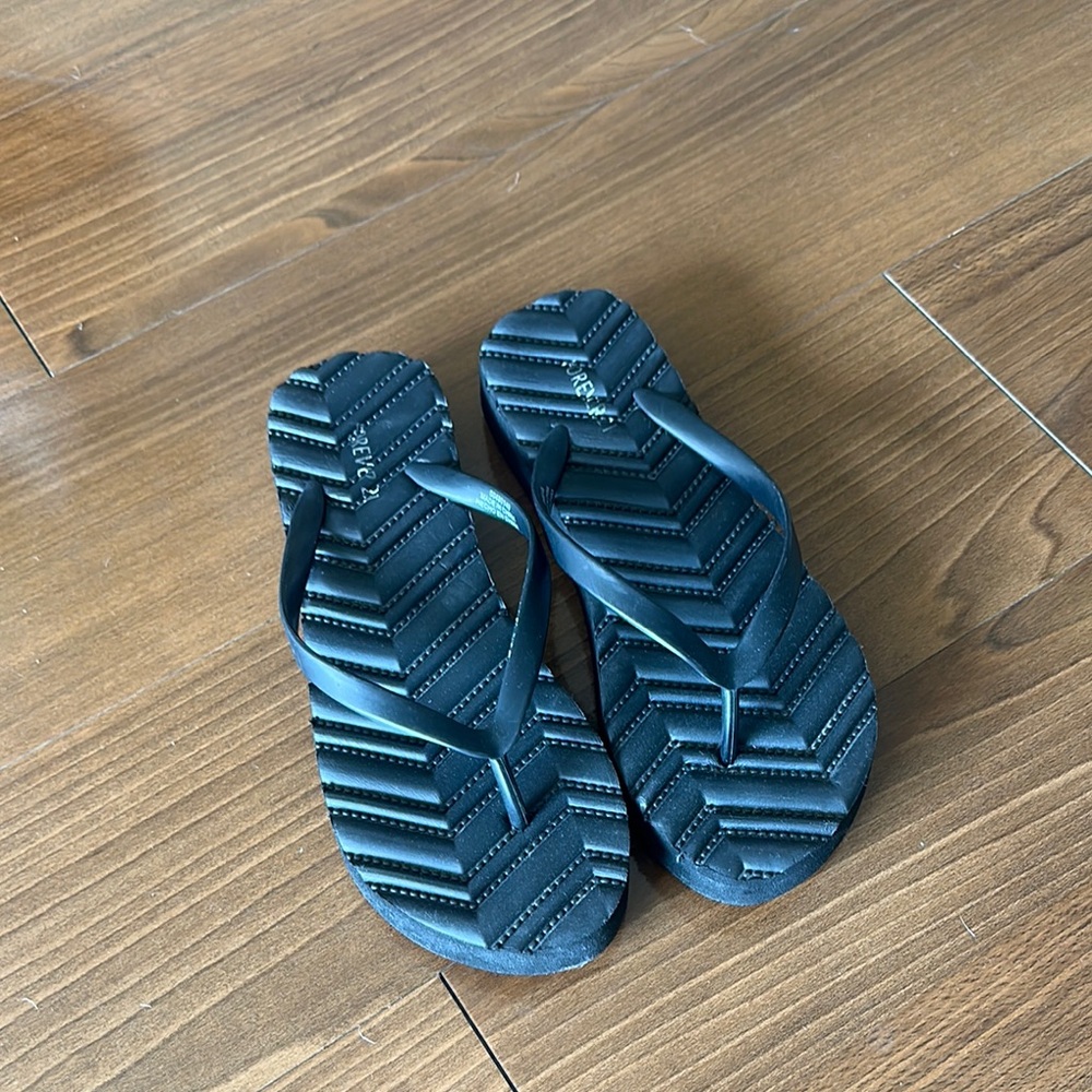Black Flip Flops